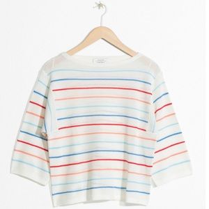 NWOT & Other Stories Boatneck Striped Top